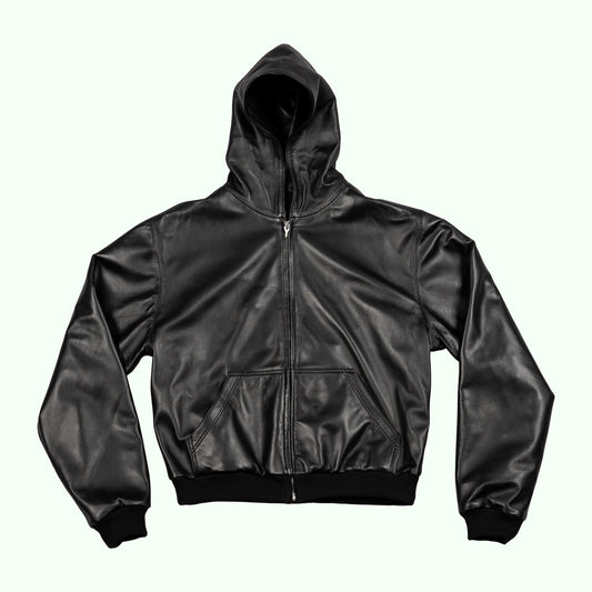 Leather Zip Up