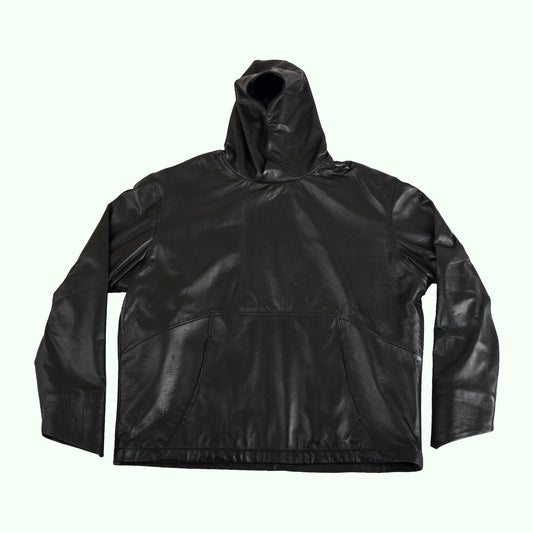 V-2 Leather Hoodie