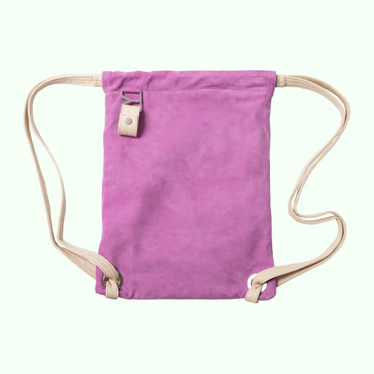 V-3 Suede Drawstring Bag
