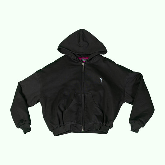 V-1 Cropped Zip-Up