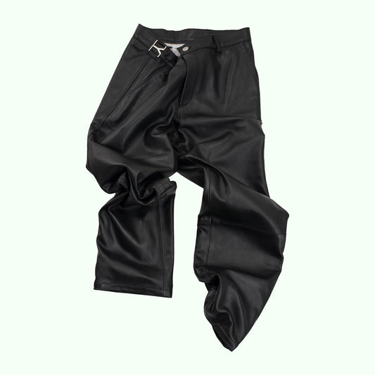 V-2 Leather Formal Pants