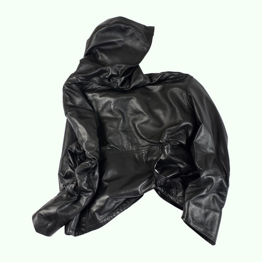 V-2 Leather Hoodie